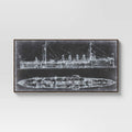 White/Black Framed Wall Canvas J2620
