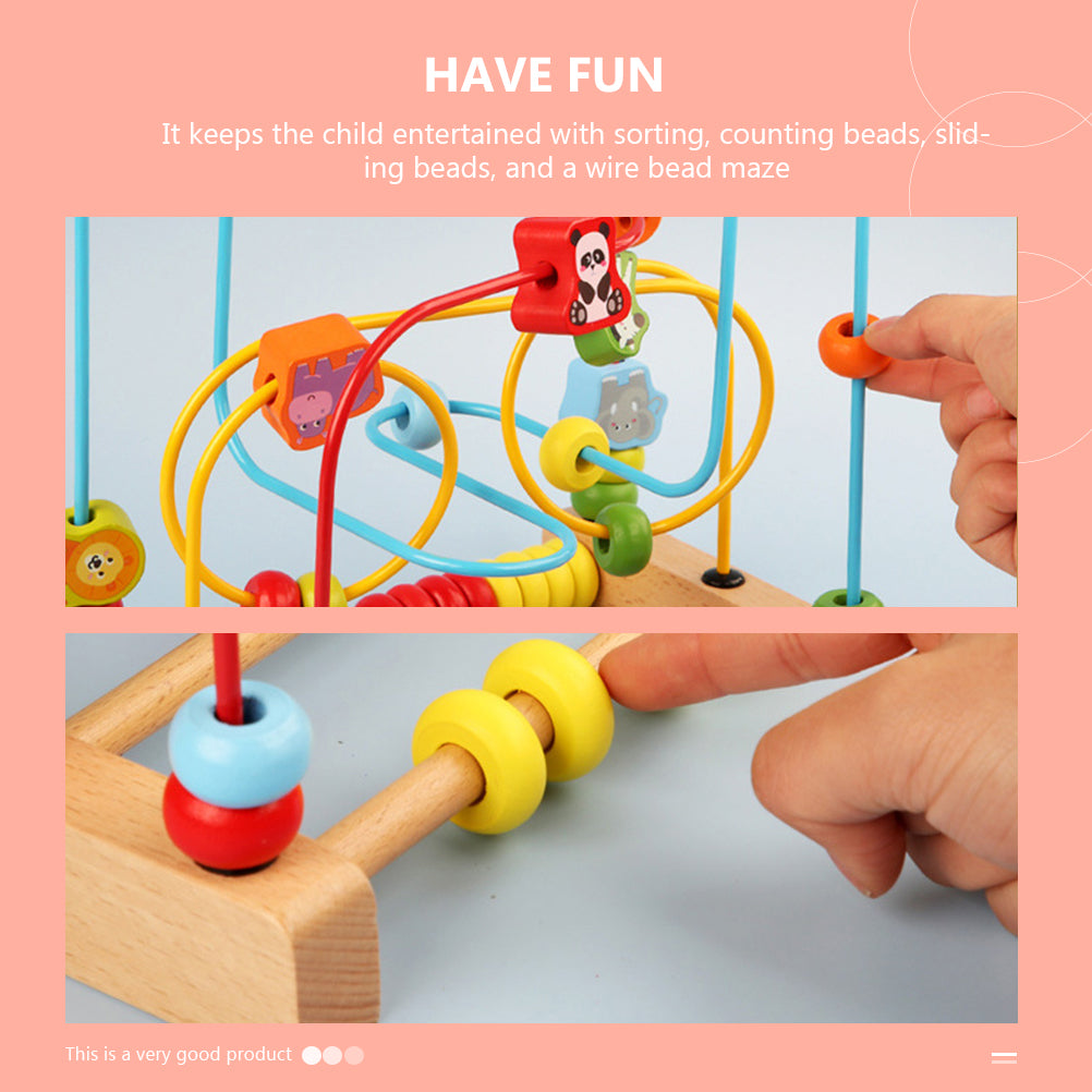 Wooden Beads Roller Montessori Toy U94636