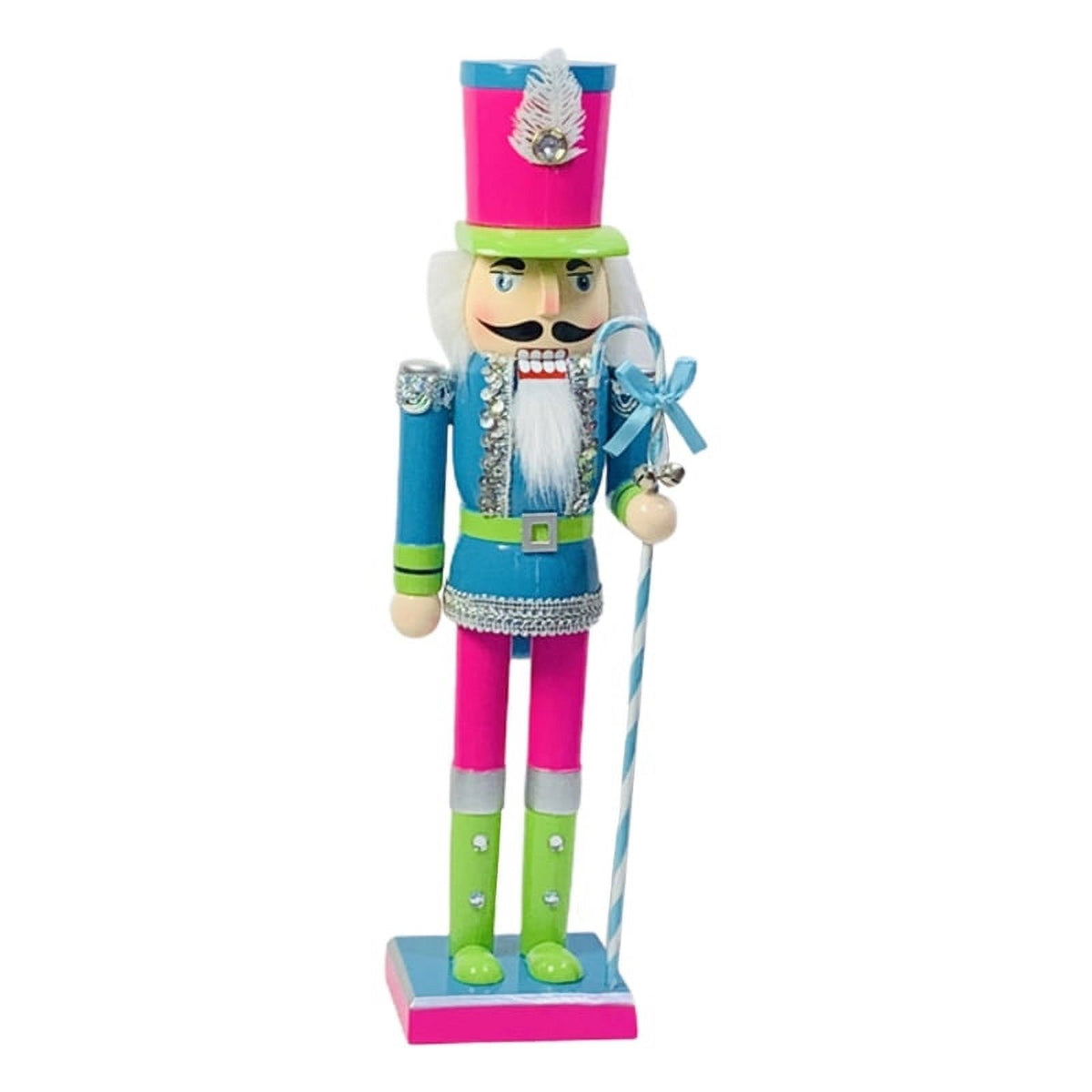 15 Inch Colorful Wooden Nutcracker Soldier Doll Figurine C352401