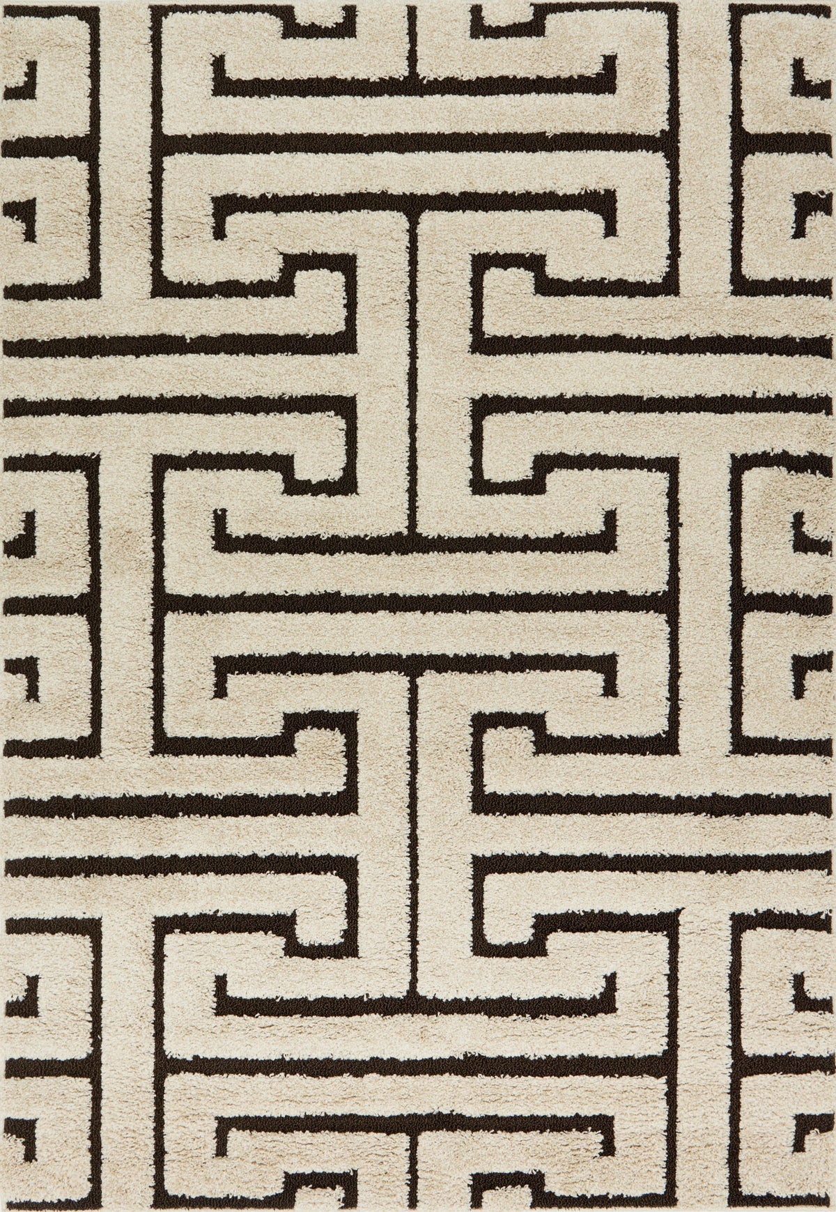 Ivory Dark Brown 9'0 x 12'0 Rug U36280