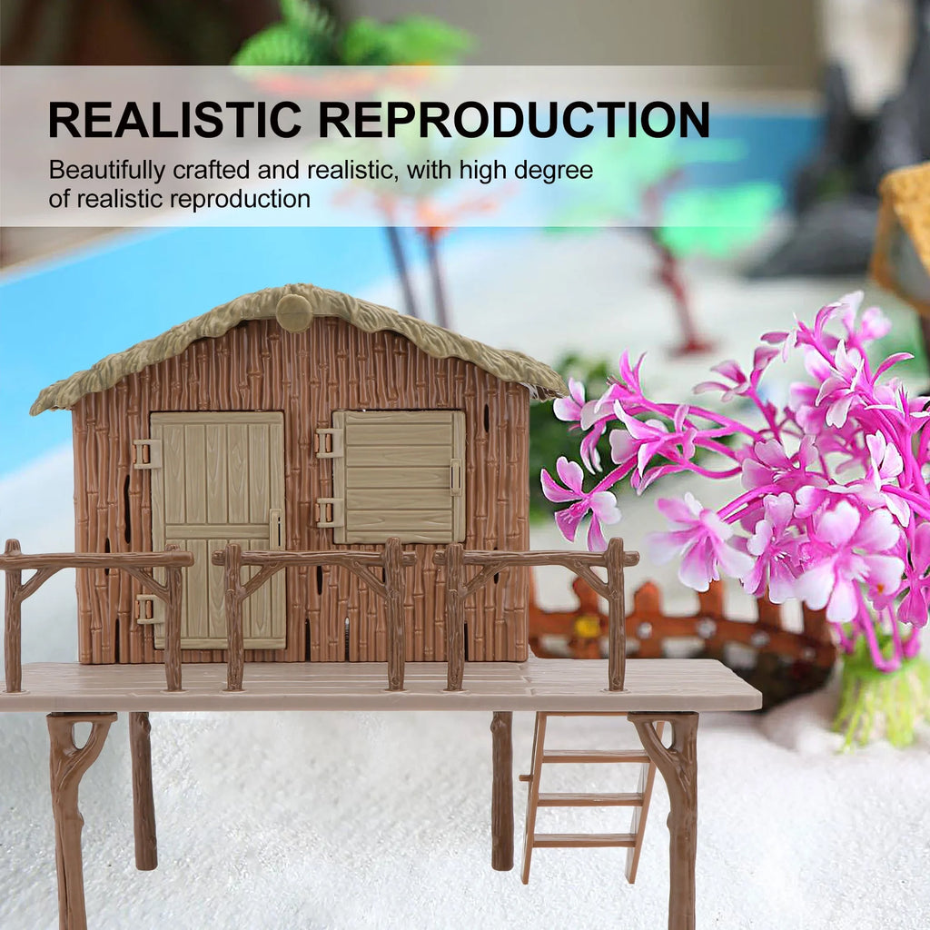 Miniature DIY Farmhouse Model Assembled Educational Toys J5064