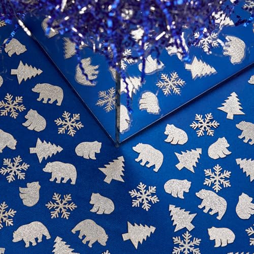 Metallic Red Green Christmas Crinkle Cut Paper Shred Filler C7234