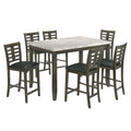 White 7PC Counter Height Dining Set Y8457