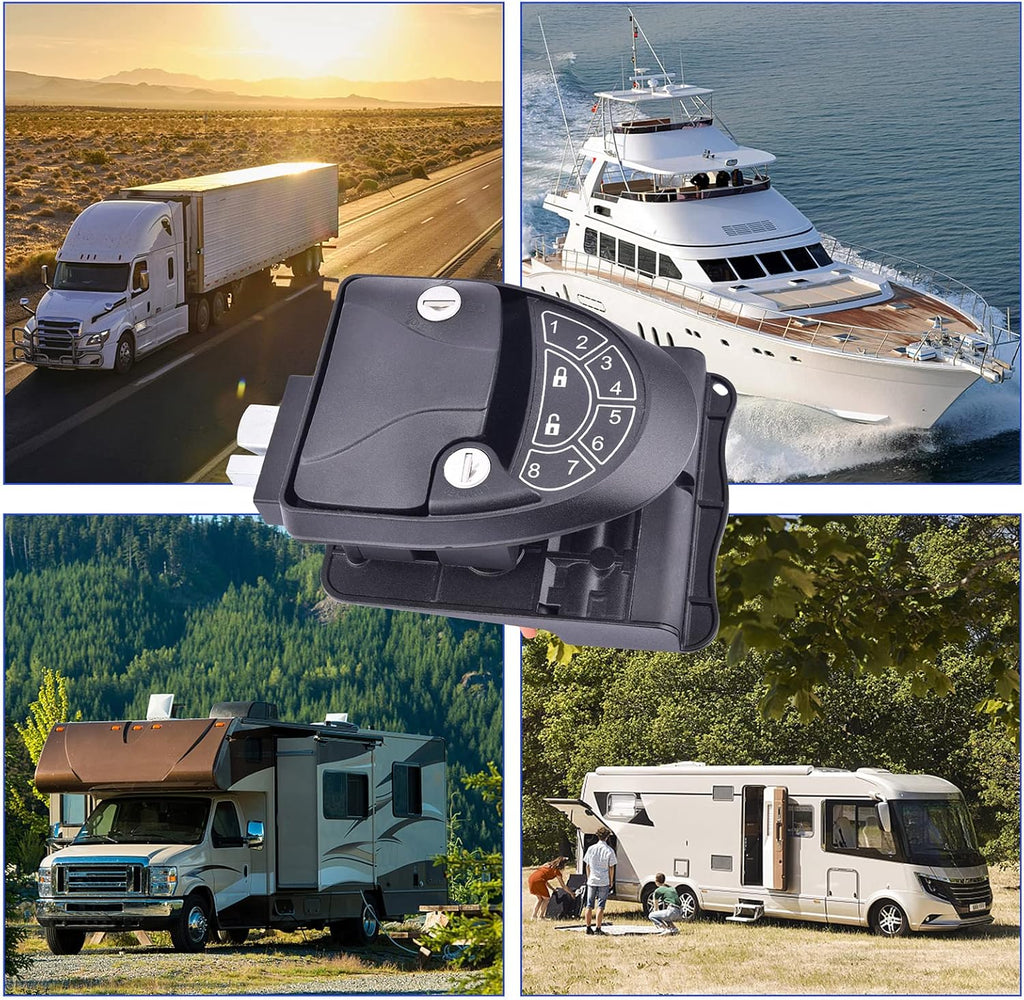 RV Keyless Entry Door Lock with Backlit Keypad and Install Tools G92367