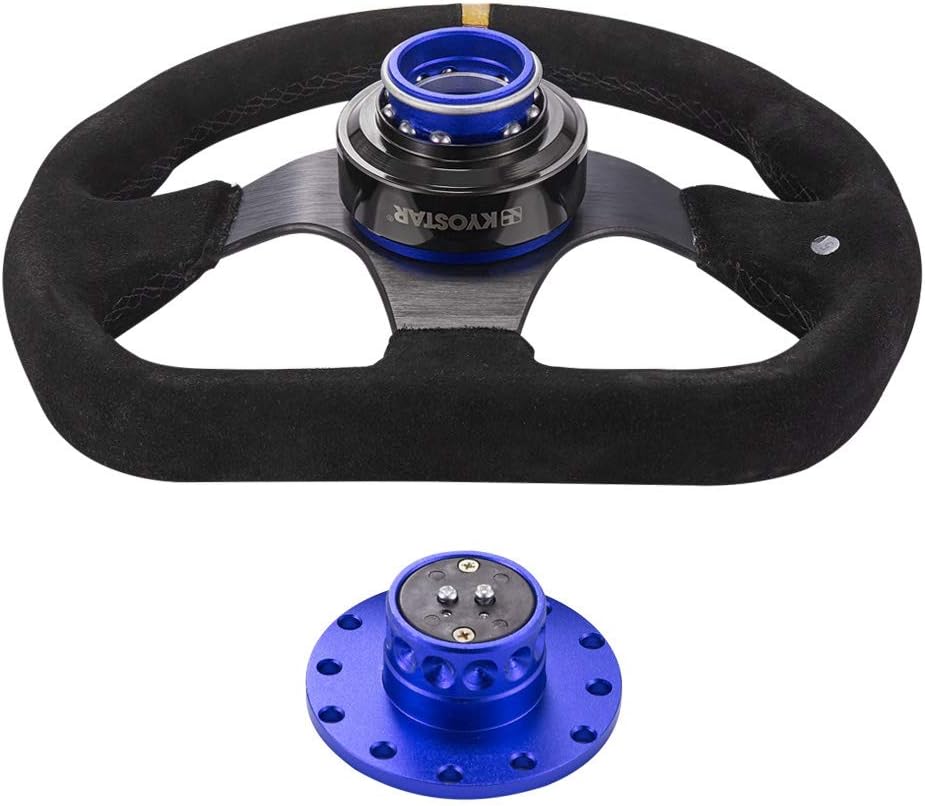Gold Carbon Fiber Steering Wheel Quick Release Hub Adapter Kit G256983